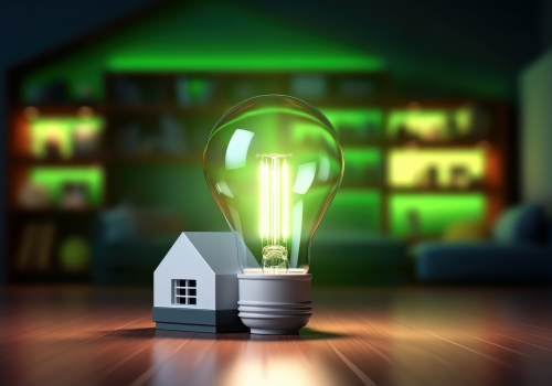 Eco Friendly Lightbulb, Energy Efficiency, Renewable and Sustain